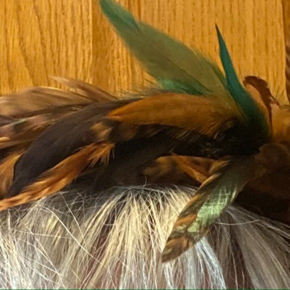 Masquerade Mask Feather Masks (HANDMADE W REAL FEATHERS) - Picture 7 of 16